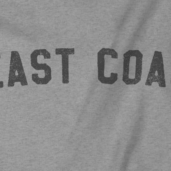 Video of  t-shirt with vintage BEAST COAST text inspired by Mac from It’s Always Sunny in Philadelphia.