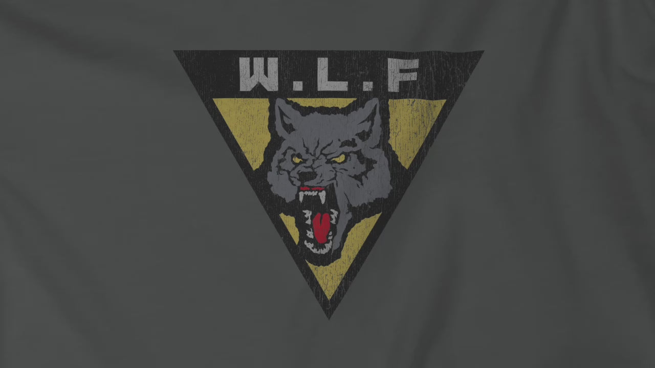 Video of WLF t-shirt with vintage logo from The Last of Us
