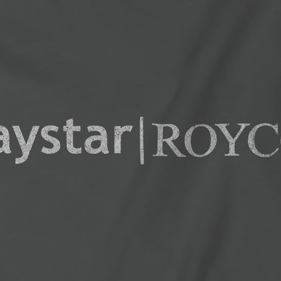 Video Closeup of soft Bella+Canvas 3001 short-sleeve t-shirts featuring the Waystar Royco logo from the TV show Succession in a vintage distressed style, sold by ScriptedBrand.